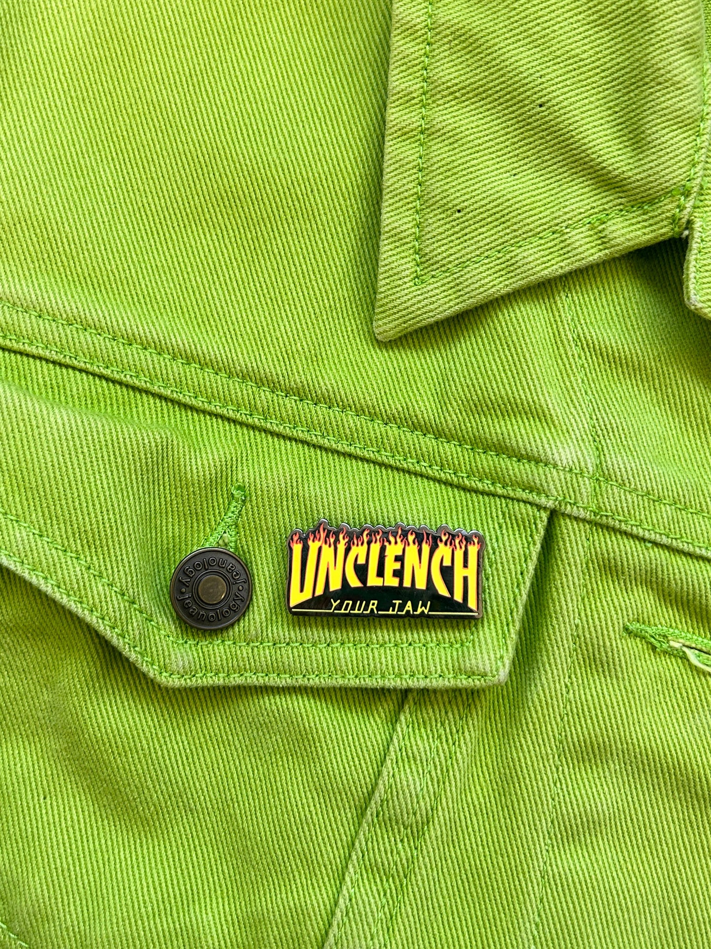 Unclench Your Jaw | Enamel Pin pin The Peach Fuzz