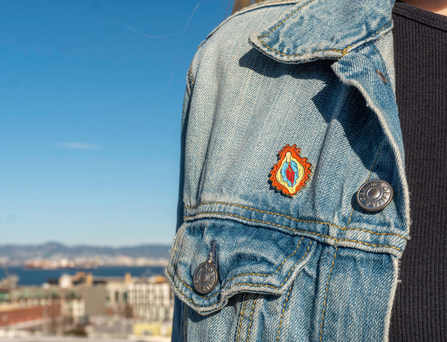 Vulva Mary | Enamel Pin pin The Peach Fuzz