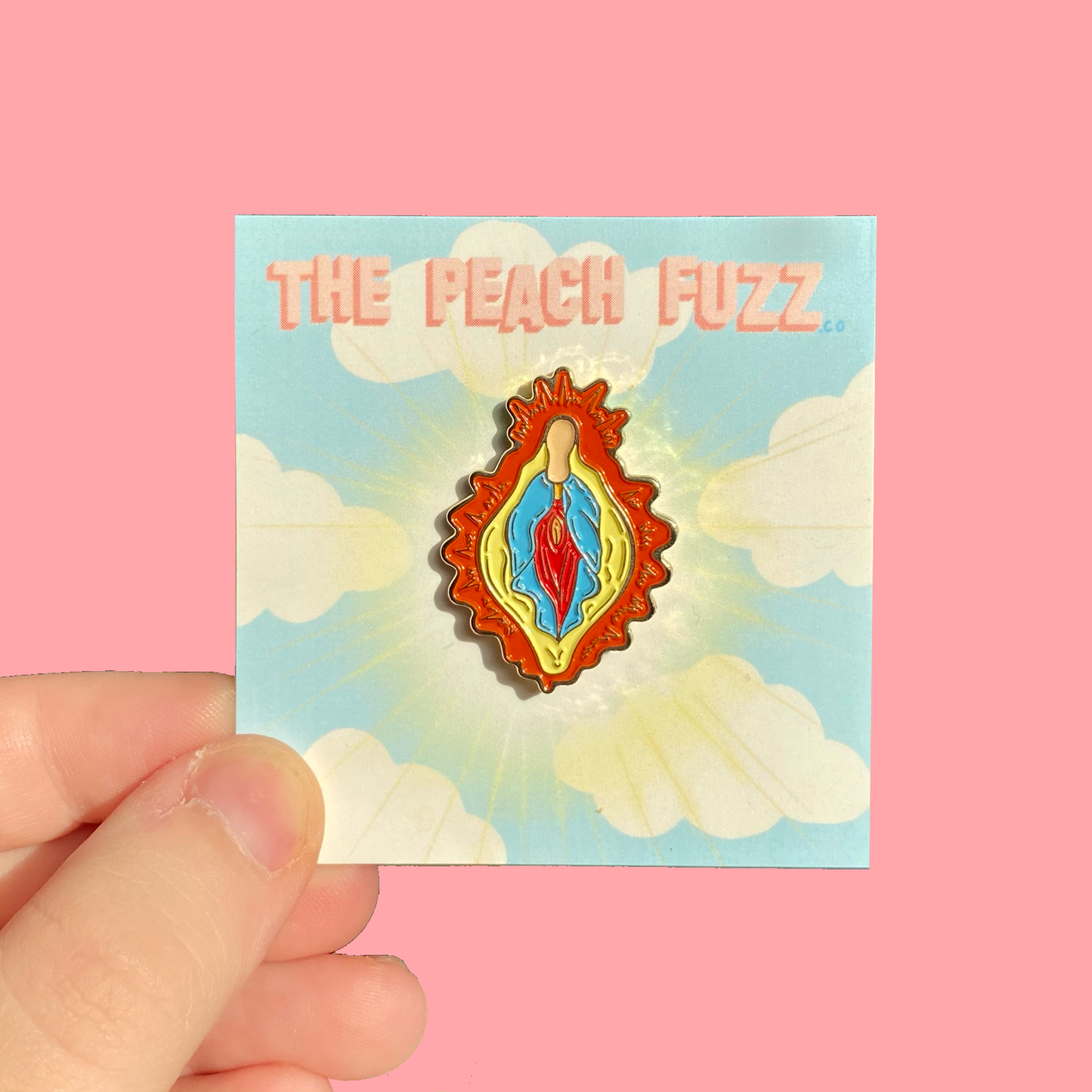 Vulva Mary | Enamel Pin pin The Peach Fuzz