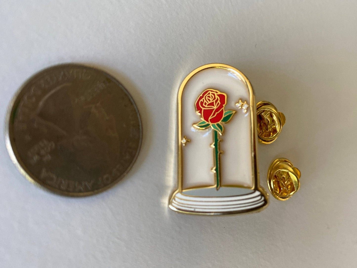 Timeless Red Rose | Hard Enamel Pin pin Hype Pins