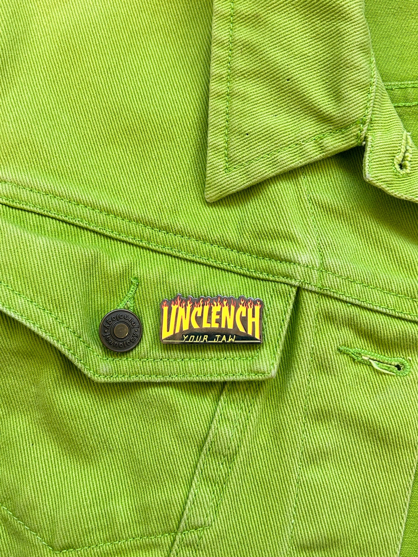 Unclench Your Jaw | Enamel Pin pin The Peach Fuzz
