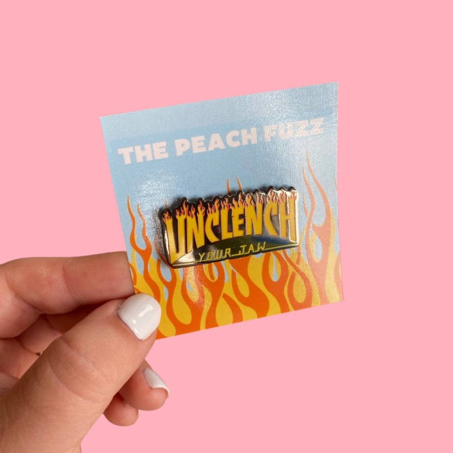 Unclench Your Jaw | Enamel Pin pin The Peach Fuzz