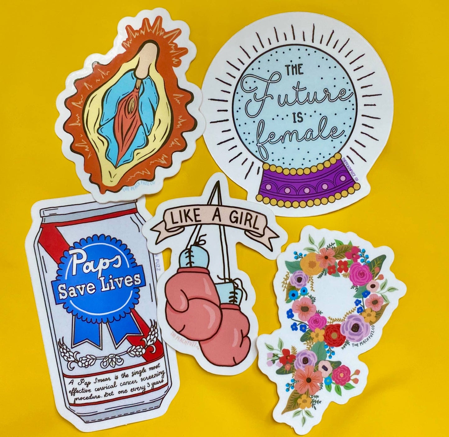 Vulva Mary Sticker The Peach Fuzz