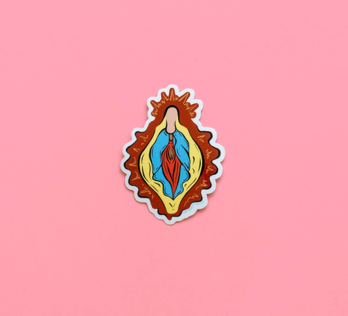 Vulva Mary Sticker The Peach Fuzz