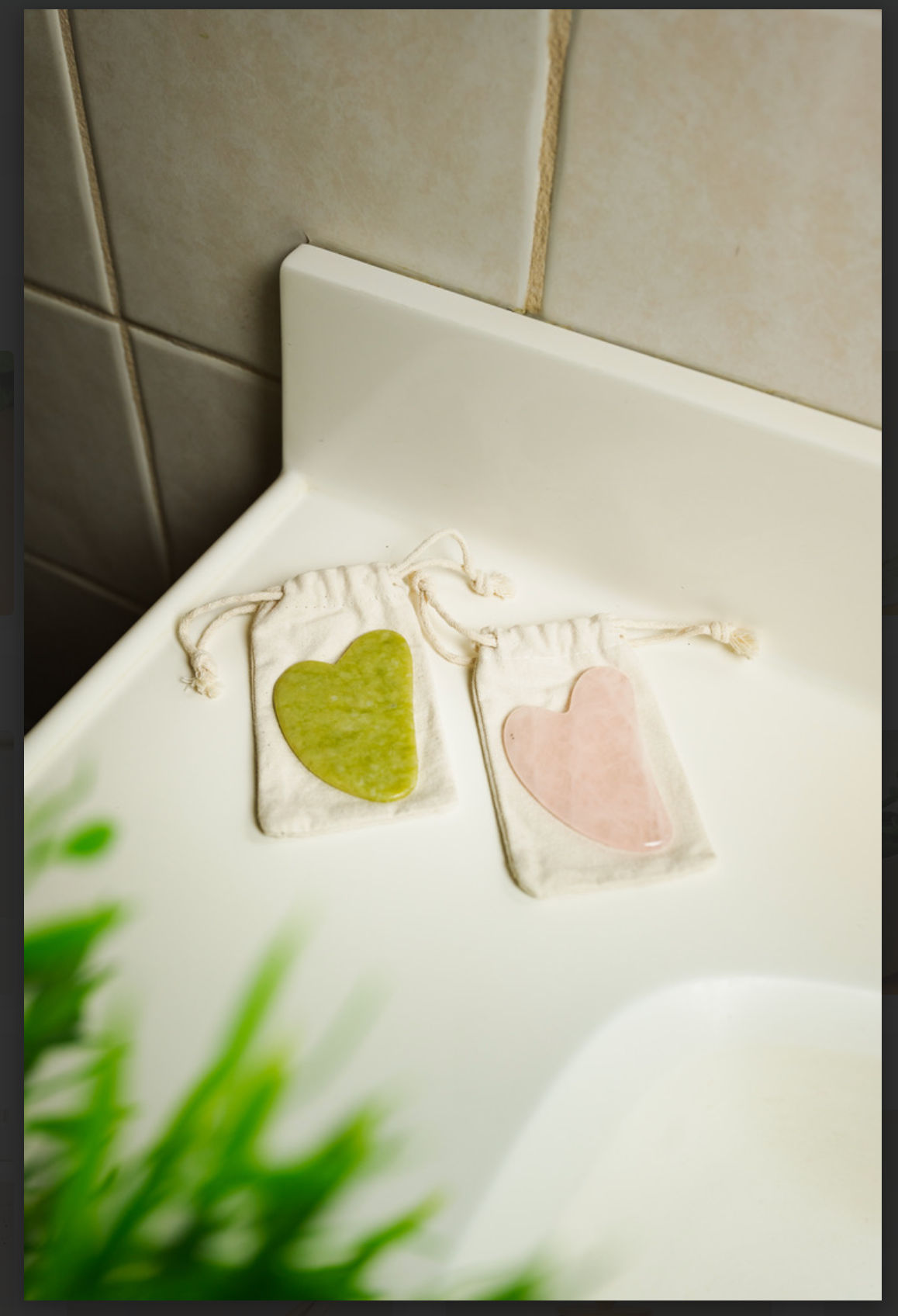 Gua Sha Stone | Facial Stone | Holiday Bestseller | Jade Health & Beauty Bamboo Switch