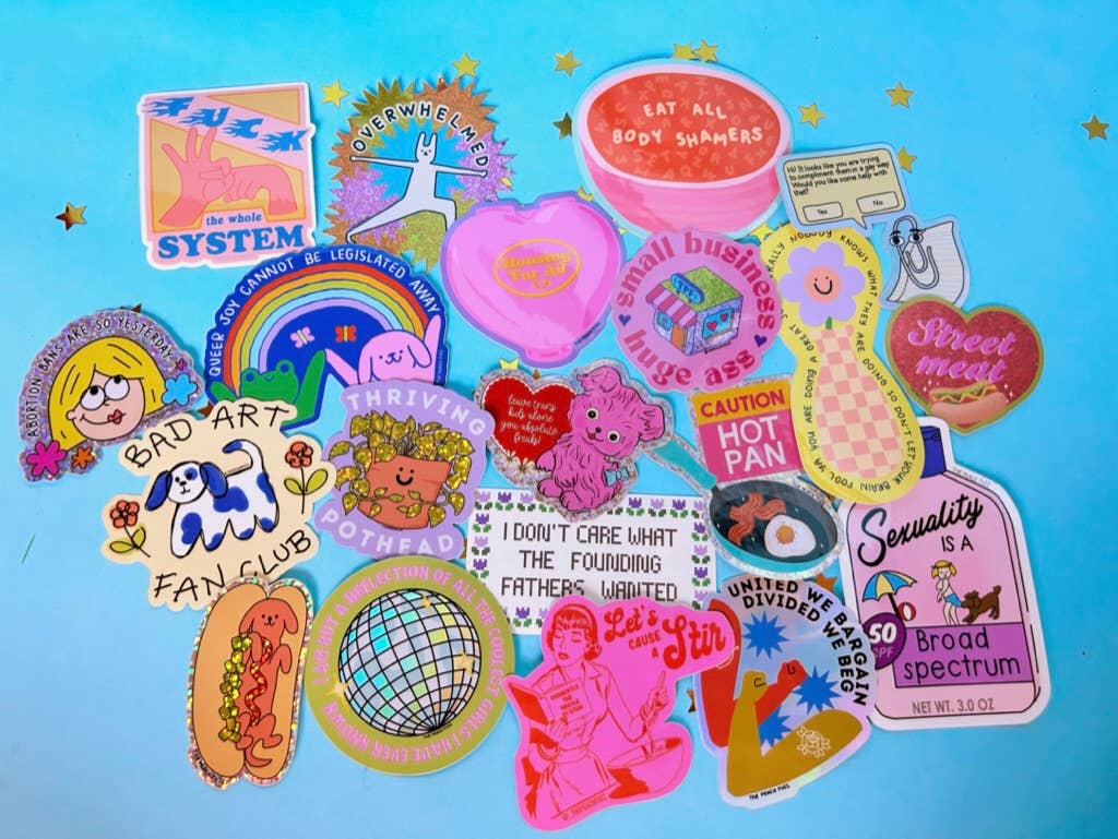 Eat All Body Shamers | Pink | Sticker sticker The Peach Fuzz