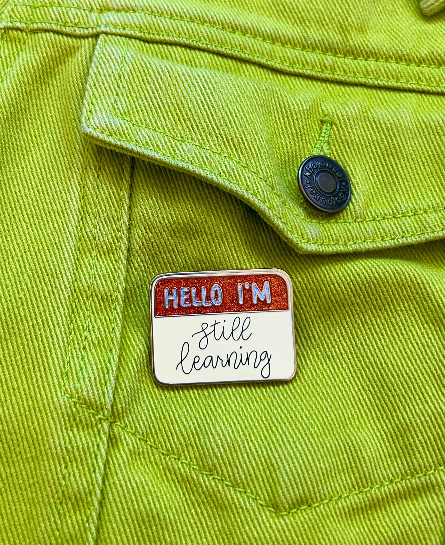 Still Learning | Enamel Pin pin The Peach Fuzz