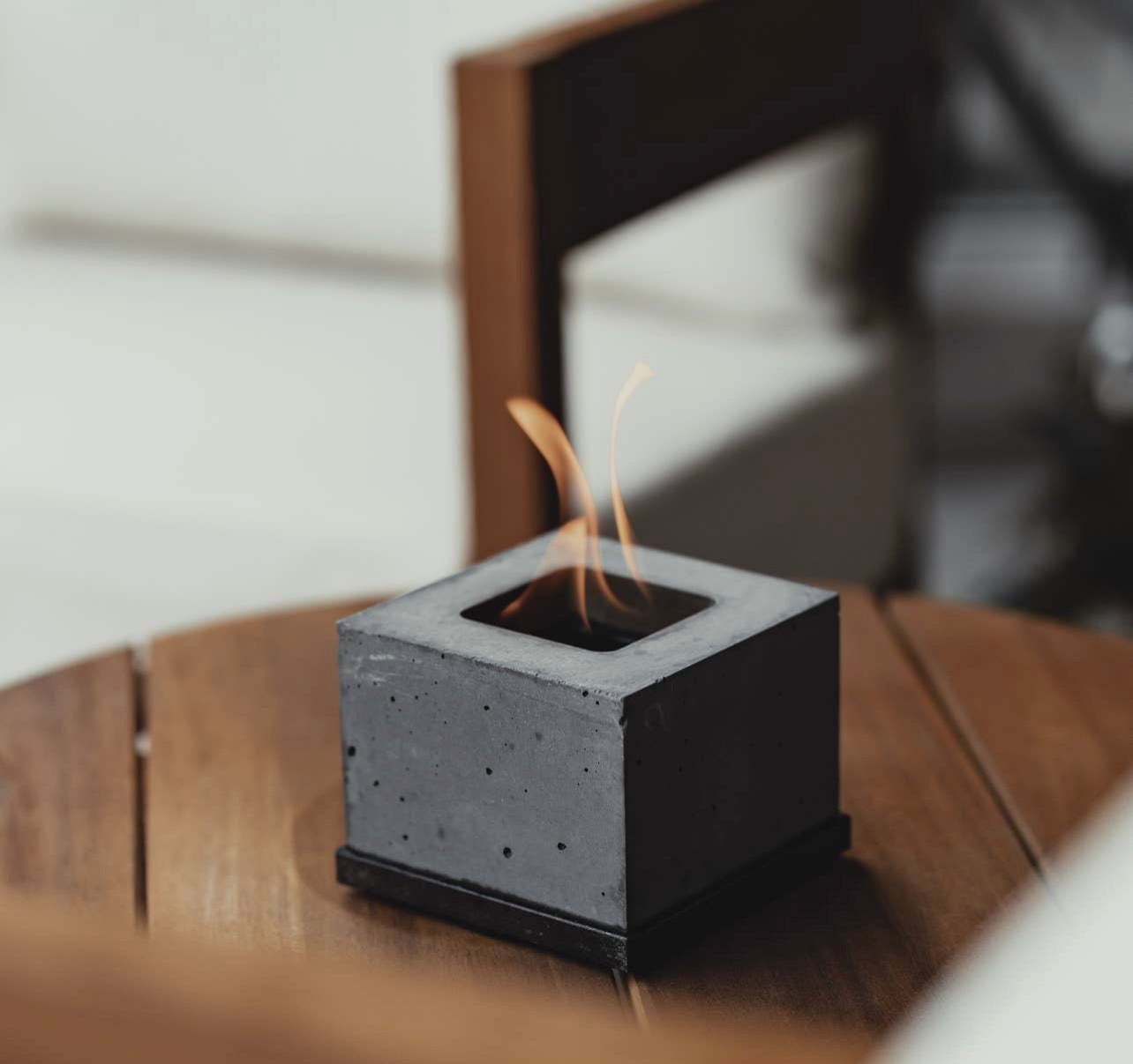 Tabletop Smokeless Fire Pit Fire pit AHerbalist space Square Black | Fire Pit
