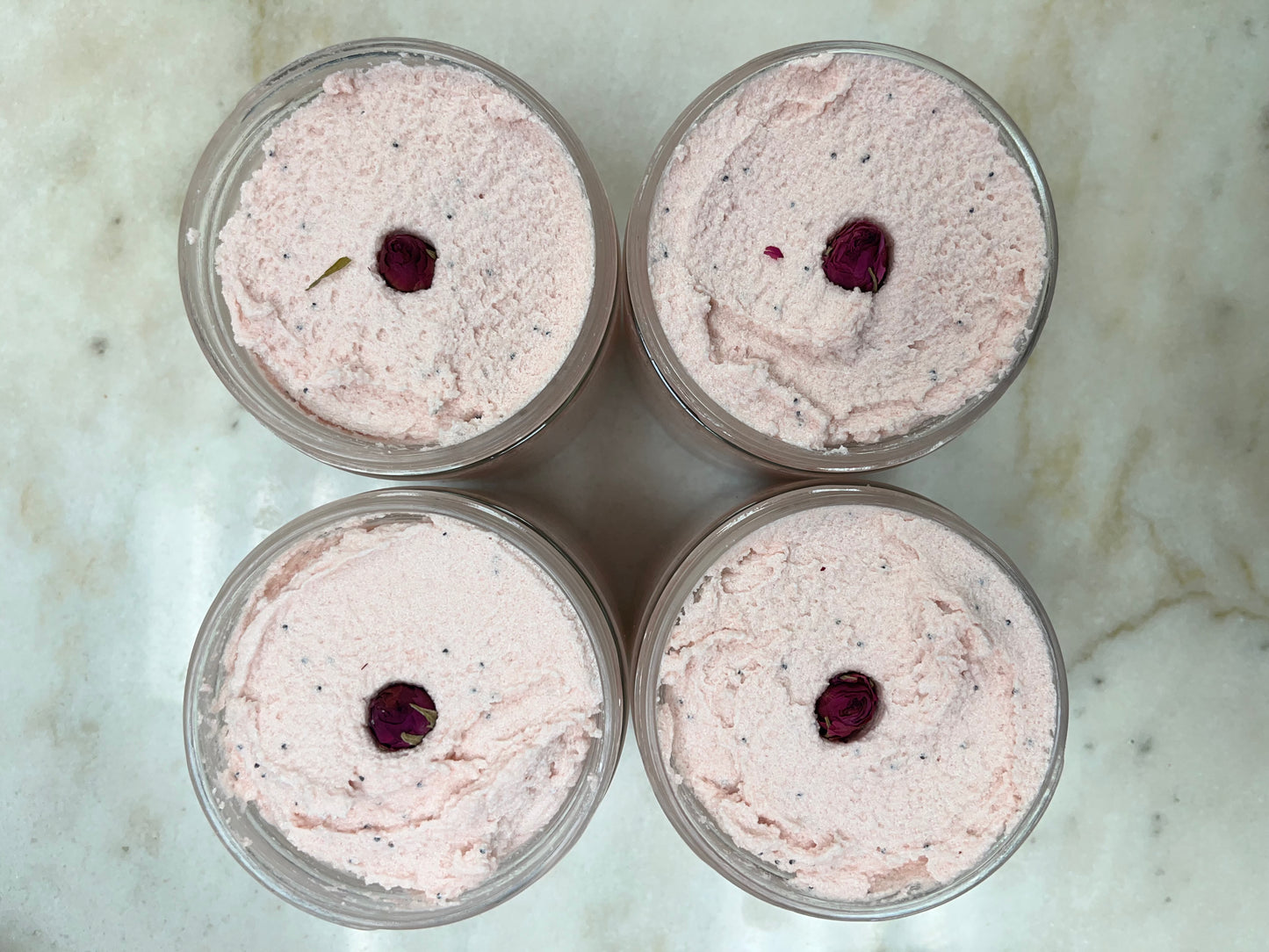 Whipped Body SCRUB |🌹Rose Clay Health & Beauty AHerbalist space 4oz