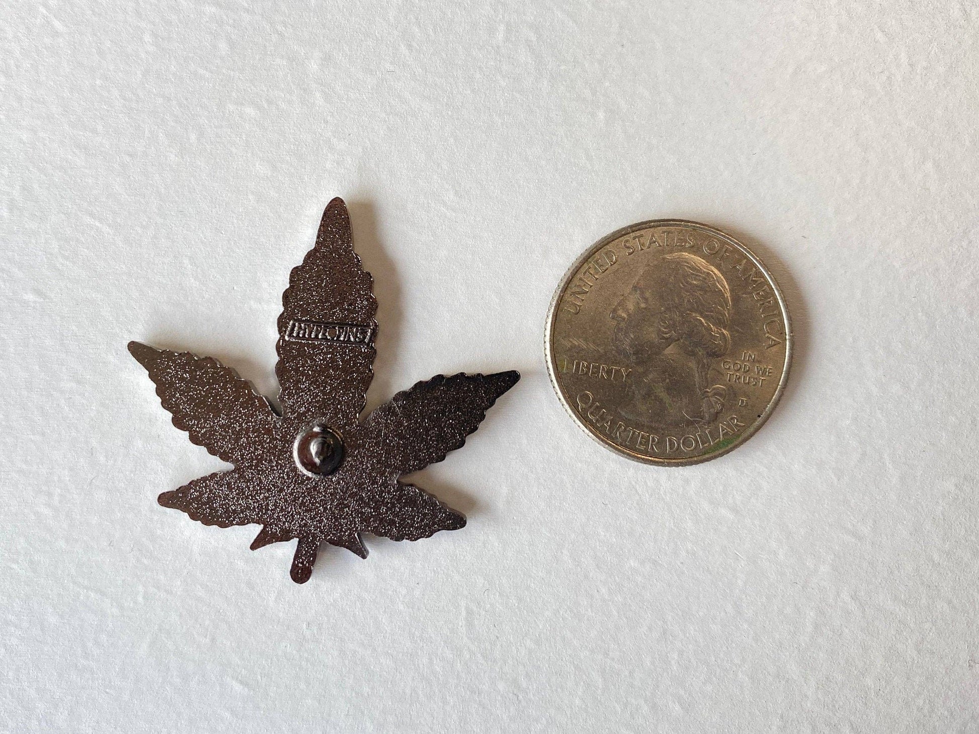 Green Weed Leaf | Hard Enamel Pin pin Hype Pins   