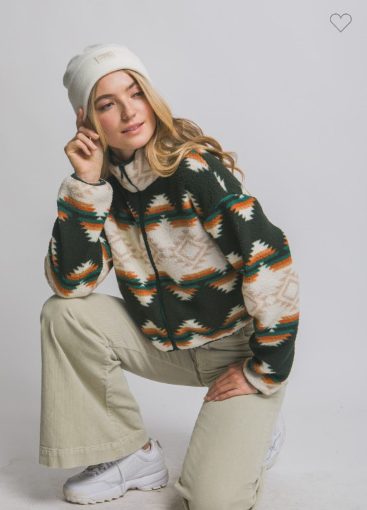 Aztec Sherpa Full Zip Jacket AFRO HERBALIST