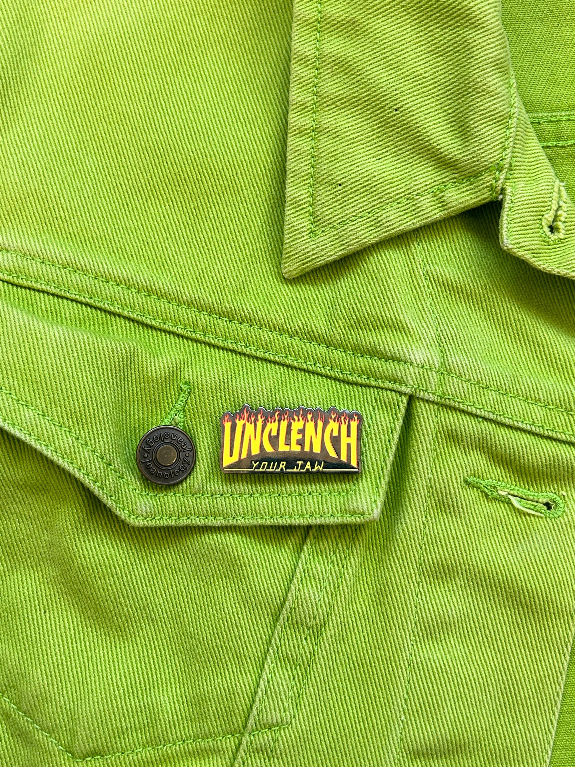 Unclench Your Jaw | Enamel Pin pin The Peach Fuzz   