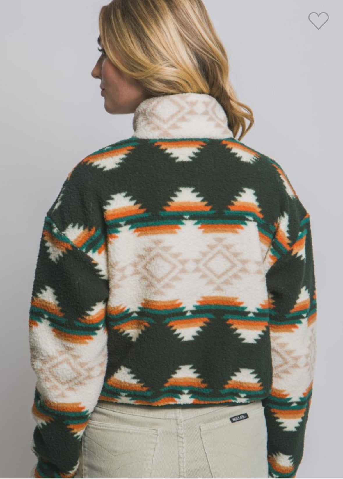 Aztec Sherpa Full Zip Jacket AFRO HERBALIST